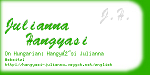 julianna hangyasi business card